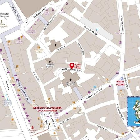 La Rosa Bianca Della Vucciria Villa Палермо Екстериор снимка